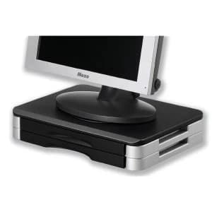 MonitorPrinter Stand Black Silver