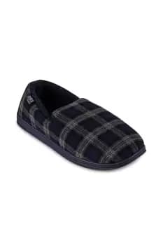 Wool Check Full Back Slipper