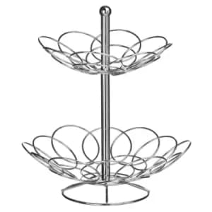 Interiors By Ph 2 Tier Fruit Basket - Chrome