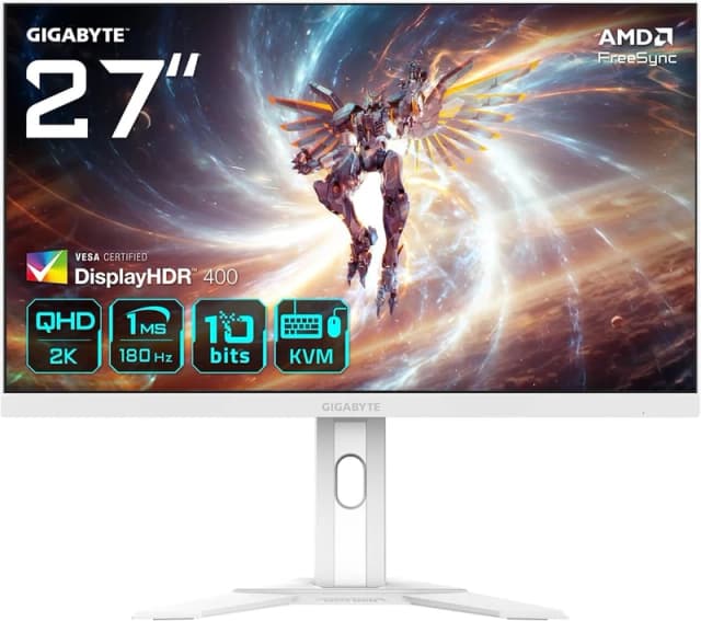 Gigabyte 27" M27QA ICE 2560x1440 SS IPS 180Hz 1ms FreeSync KVM Switch LED Backlit Gaming Monitor