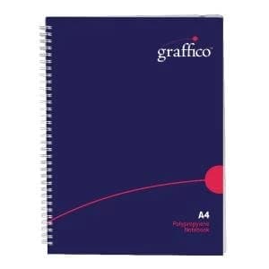 Graffico Hard Cover Wirebound Notebook 160 Pages A4 500-0510