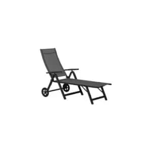 SORRENTO Black Folding Recliner Chair