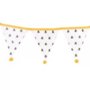 White All Over Bee Print Bunting