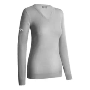 Callaway V Neck Golf Sweater Womens - Grey