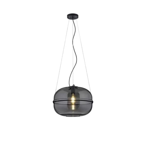 Lorena Modern Spherical Pendant Ceiling Light Black Matt