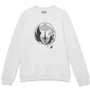 Star Wars Fractured Logos Sweatshirt - White - L