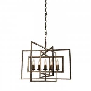 5 Light Ceiling Pendant Bronze, E14