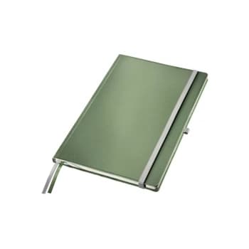 Style Notebook A4 Ruled with Hardcover 80 Sheets. with Fastener, Pen Holder and Inside Pockets Celadon Green - Outer Carton of 5