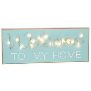 LED Oblong String Plaque Welcome