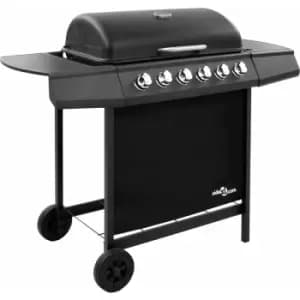 Vidaxl - Gas BBQ Grill with 6 Burners Black (FR/BE/IT/UK/NL only) - Black