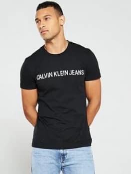 Calvin Klein Jeans Institutional Logo T-Shirt - Black
