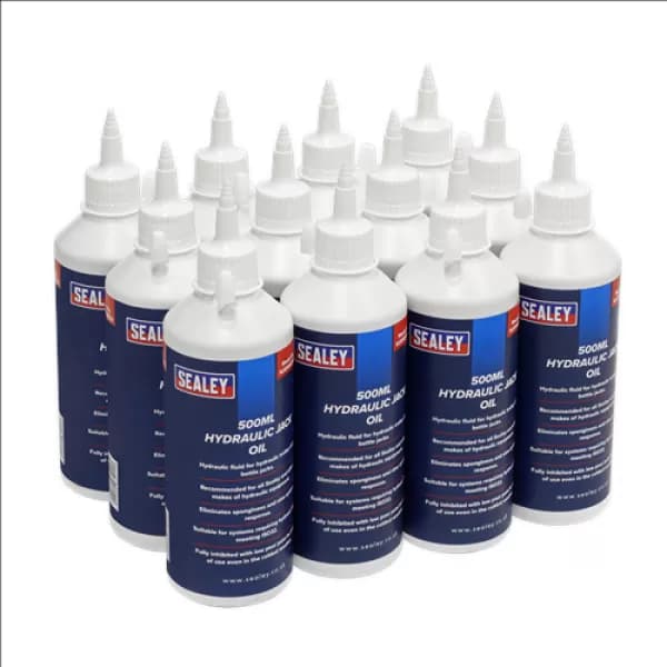 Genuine SEALEY HJO/500ML Hydraulic Jack Oil 500ml 12pc