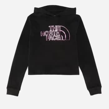 The North Face Girls Drew Peak Cropped Hoodie - Black - 10 - 12 Years
