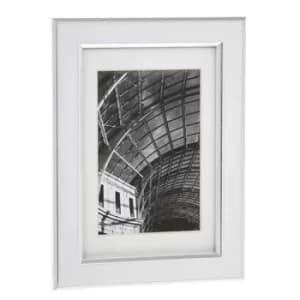 White & Silver Frame 3x5