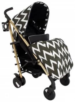 My Babiie MB51 Chevron Stroller Gold Black