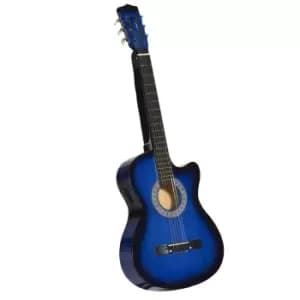 Jouet 38" Beginner Acoustic Electric Cutaway Guitar with Case