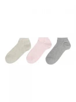 Calvin Klein Logo 3 pair pack trainer socks Pink