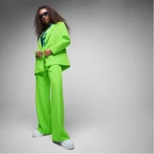 Missguided Tailored Wide Leg Trousers - Green