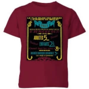 Fantastic Beasts Les Plus Grand Des Cirques Kids T-Shirt - Burgundy - 11-12 Years - Burgundy