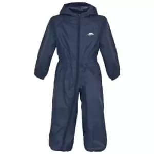Trespass Kids Unisex Dripdrop Padded Waterproof Rain Suit (2/3 Years) (Navy Blue)
