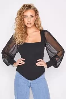 Tall Long Sleeve Corset Top