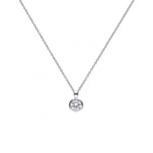 Diamonfire Silver White Zirconia Solitaire Pendant P4643