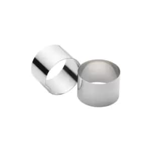 KitchenCraft Set of Two Stainless Steel Extra Deep Cooking Rings