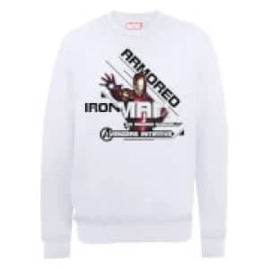 Marvel Avengers Assemble Iron Man Sweatshirt - White - L