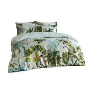 Paoletti Forsteriana Palm Tree Duvet Cover Set (King) (Multicoloured)