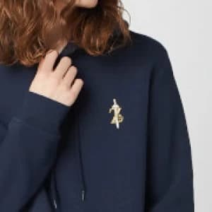 Nintendo Zelda Unisex Embroidered Hoodie - Navy - L