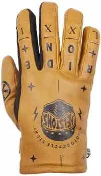 Helstons Kustom Winter Motorcycle Gloves, gold, Size 3XL, gold, Size 3XL