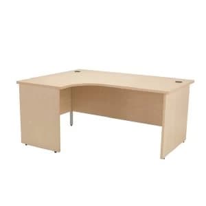 Jemini Maple Left Hand Panel End Radial Desk 1800mm KF838071
