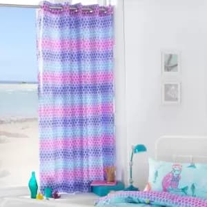 Mermaid Kids Eyelet Curtains Blue