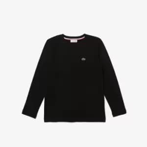 Lacoste Kids Crew Neck Jersey T-Shirt Size 10 yrs Black