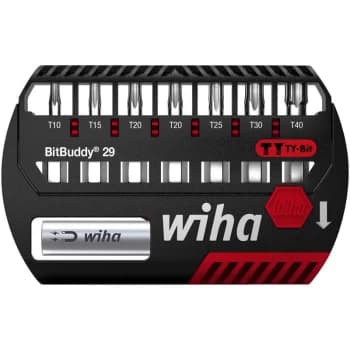 Wiha - 9 Piece Torx Ty Bit Set Bitbuddy 29 mm