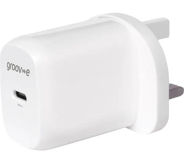 GROOV-E GVMA107WE 20 W USB Type-C Charger, White 5060108297622