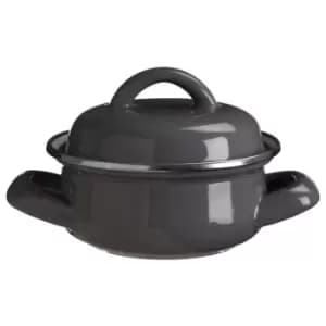 Premier Housewares Mini Casserole Dish - Grey Enamel