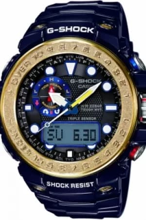 Mens Casio G-Shock Premium Gulfmaster Alarm Chronograph Radio Controlled Watch GWN-1000F-2AER