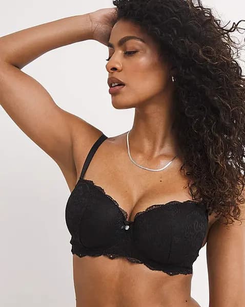 Boux Avenue Leah Balcony Bra Black