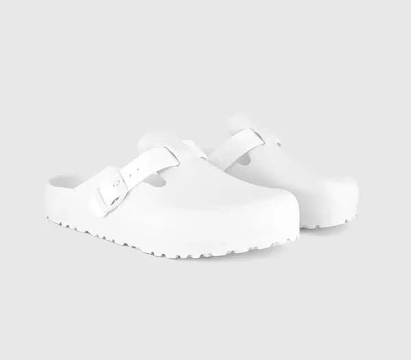Birkenstock Womens Boston Eva Sandals White, 3