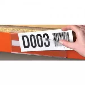 Magnetic Ticket Holder - H.38x W.1000mm - Pack of 10 - Including Card