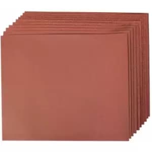 Silverline - Aluminium Oxide Hand Sheets 10pce - 4 x 60, 2 x 80, 120, 240G