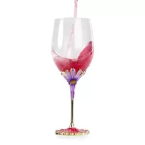 Enamel Flower Wine Glass M&W