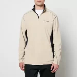 Columbia Mens Klamath Range Ii Half Zip Fleece - Ancient Fossil/Stone - L
