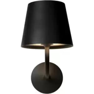 Lucide JUSTIN - Wall Light Outdoor - LED Dim. - 1x7W 3000K - IP65 - Black