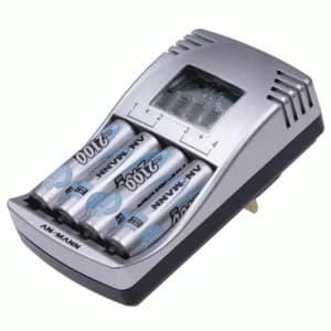 Ansmann Photocam IV Battery Charger + 4 x 2100mAh AA Rechargeable Batteries