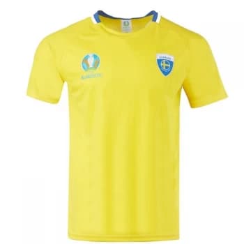 UEFA Euro 2020 Sweden Polyester T Shirt Mens - Yellow