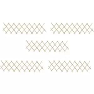 Vidaxl - Trellis Fences 5 pcs Firwood 180x30cm Brown
