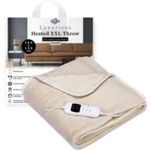 Electric Blanket 180x130cm With UK Plug Heating Throw Double Size