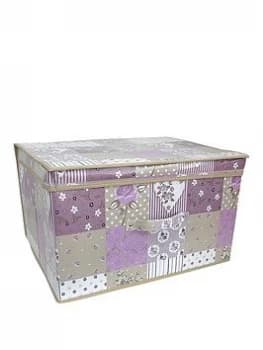 Printed Vintage Patchwork Jumbo Storage Box, Multi